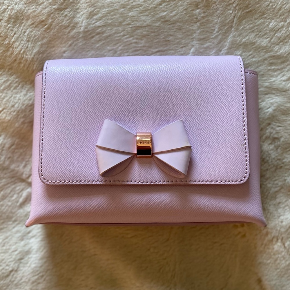 Ted Baker Bow Detail Leather Crossbody Angiee Bag